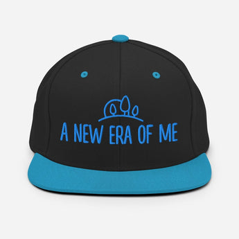 A New Era of Me – Embroidered Snapback Hat - Black/ Teal | Sobervation