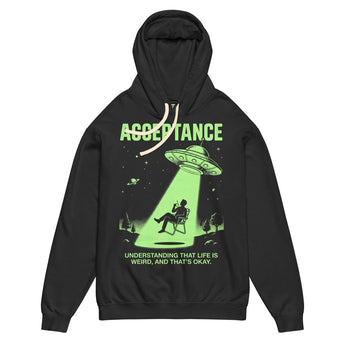 Acceptance Sobriety Hoodie | Sober Translations Garment - Dyed Comfort Colors Sweatshirt - S Garment Dyed Lightweight Hoodie - Sobervation