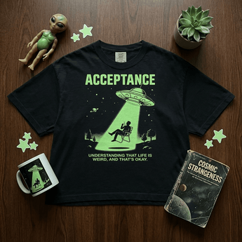 Acceptance Women's Boxy Tee | Sober Translations | Comfort Colors Sobriety Shirt - S Women's Heavyweight Boxy Tee - Sobervation