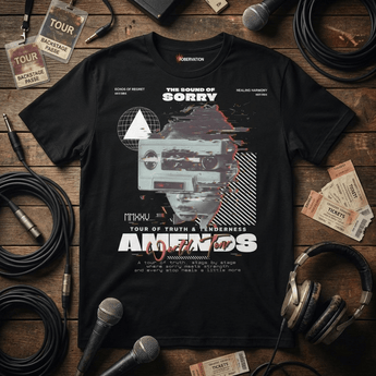 Amends World Tour – Essential Tee - Black Graphic Print T Shirt - Sobervation