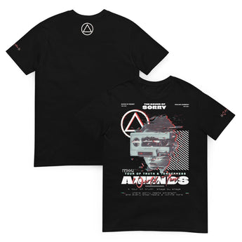 Amends World Tour Essential Tee – Recovery Streetwear | Sobriety Symbol - Black / S | Sobervation