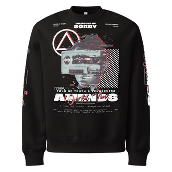 Amends World Tour Oversized Sweatshirt – Recovery Streetwear | Sobriety Symbol - Black / S | Sobervation
