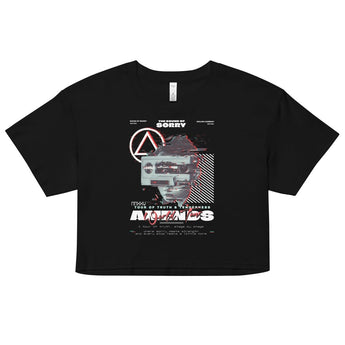Amends World Tour Crop Top – Women's Recovery Apparel | Sobriety Symbol - Black / XS | Sobervation