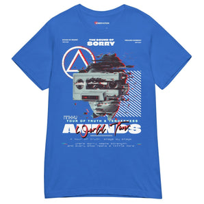 Amends World Tour Essential Tee – Women's Recovery Apparel | Sobriety Symbol - Royal / S | Sobervation