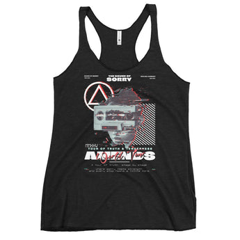 Amends World Tour Racerback Tank – Women's Recovery Apparel | Sobriety Symbol - Vintage Black / XS | Sobervation