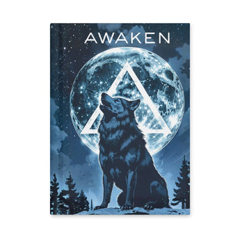 Awaken Wolf Hardcover Journal – Recovery Reflection Notebook with Sobriety Symbolism - Default Title | Sobervation