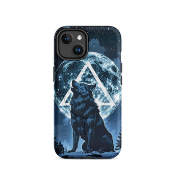 Awaken Wolf iPhone® MagSafe® Tough Case – Strength & Recovery Symbolism - iPhone 14 | Sobervation
