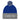 Be Grateful Today Pom-Pom Beanie – Playful Warmth, Grounded Message - Royal/ Heather Grey | Sobervation