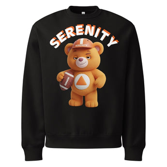 Blaze the Orange Serenity Cub Oversized Sweatshirt – Power Play in Sobriety - Black / S | Sobervation