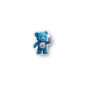 Blue Serenity Cub Pillow – Butterfly Edition – Custom Transformation Plush - 10″×10″ | Sobervation