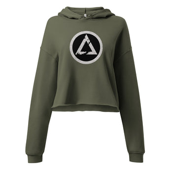 Break the Chains Build a Life Crop Hoodie | Sobervation - Military Green / S | Sobervation