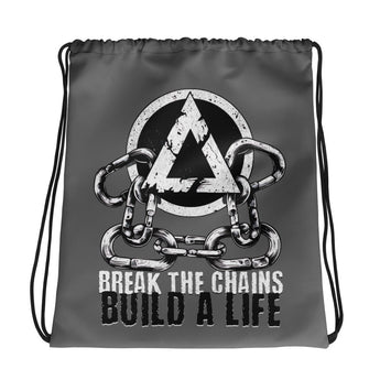 Break the Chains Drawstring Bag – Pack Light, Live Heavy - Default Title | Sobervation