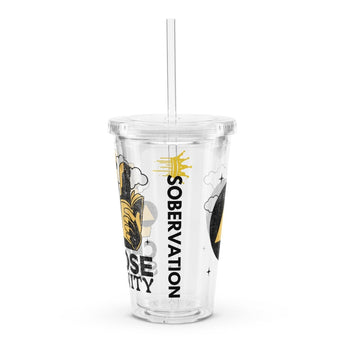 Choose Serenity Clear Plastic Tumbler – 16 oz Everyday Recovery Cup - Default Title | Sobervation