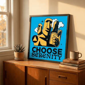 Choose Serenity – Framed Poster - Black Framed Poster - Sobervation