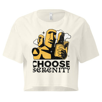 Choose Serenity – Women’s Crop Top - XS | Sobervation