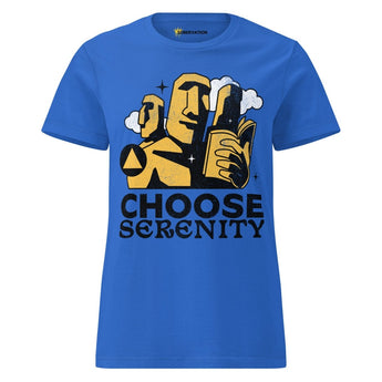 Choose Serenity – Women’s Essential Tee - Royal / S | Sobervation