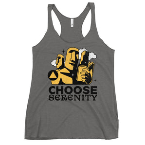 Choose Serenity – Women’s Racerback Tank - Premium Heather / XS | Sobervation