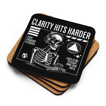Clarity Hits Harder Cork-Back Coaster - Default Title | Sobervation