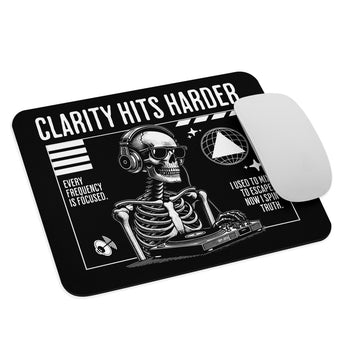 Clarity Hits Harder Mouse Pad – Spin Truth at Your Desk - Default Title | Sobervation