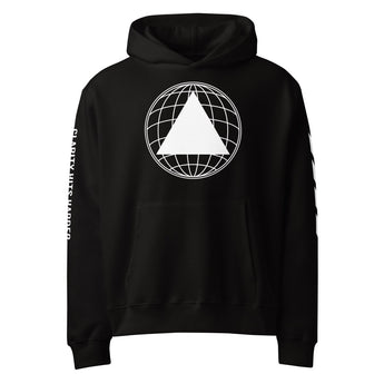 Clarity Hits Harder Oversized Hoodie – Deconstructed DJ Skeleton Recovery Streetwear - Black / S | Sobervation