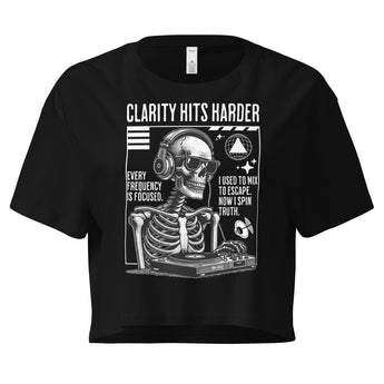 Clarity Hits Harder – Women’s Crop Top - XS | Sobervation