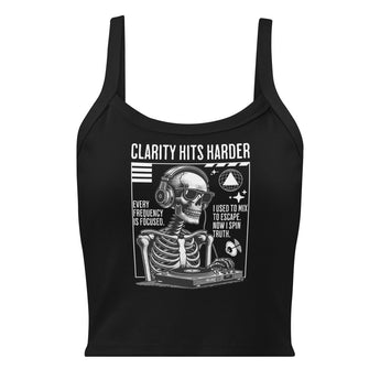 Clarity Hits Harder – Women’s Micro-Rib Tank - XS | Sobervation