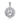 Crown Chakra Recovery Gemstone Sterling Silver Pendant – Spiritual Sobriety Jewelry TPD5307 - White Cubic Zirconia | Sobervation