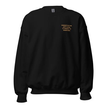 Sobriety Is the Gift Sweatshirt – Daily Affirmation Recovery Apparel - Black / S | Sobervation