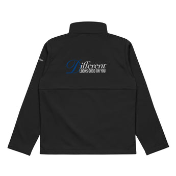 Different Looks Good On You Embroidered Soft Shell Jacket - Black / S | Sobervation