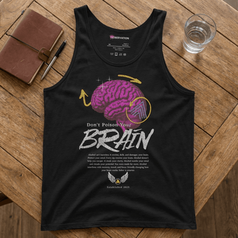 Don't Poison Your Brain – Men's Tank Top - Black / XS | Sobervation