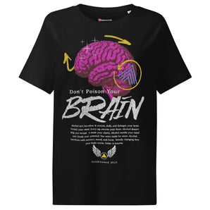 Don’t Poison Your Brain – Women’s Organic Tee - Black / S | Sobervation