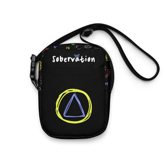 Doodle Art Utility Crossbody Bag – Sobriety in Full Color - Default Title | Sobervation