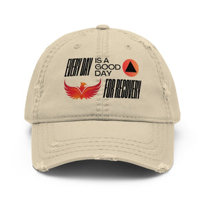 Every Day is a Good Day for Recovery Distressed Dad Hat - Default Title | Sobervation
