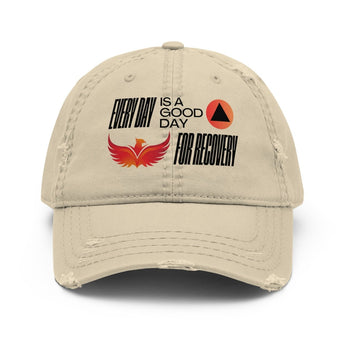 Every Day is a Good Day for Recovery Distressed Dad Hat - Default Title | Sobervation