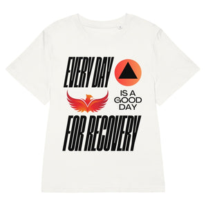 Every Day is a Good Day for Recovery Women's Organic Ribbed Neck Tee - Off White / S | Sobervation