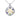 Flower of Life Sterling Silver & 14K Gold Accent Recovery Pendant with AA or NA Symbol & Genuine Gemstone - AA Symbol Necklace - Sobervation