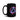 Graffiti Sobriety Symbol Black Glossy Mug - 15 oz | Sobervation