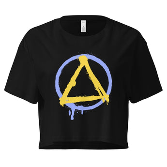 Graffiti Sobriety Symbol Crop Top – NOPE Collection - XS | Sobervation