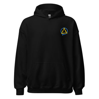 Graffiti Sobriety Symbol Embroidered Hoodie - Premium Recovery Streetwear - Black / S | Sobervation