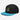 Graffiti Sobriety Symbol Embroidered Snapback - Premium Recovery Streetwear - Aqua blue / Black / Black | Sobervation