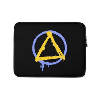 Graffiti Sobriety Symbol Laptop Sleeve – Streetwear Recovery Tech Accessory - 13″ | Sobervation