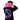NOPE & Graffiti Sobriety Symbol Pink & Blue Zip Hoodie – Streetwear Recovery Apparel - 2XS | Sobervation