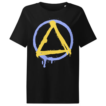 Graffiti Sobriety Symbol Organic Tee – NOPE Collection (Women’s Fit) - Black / S | Sobervation