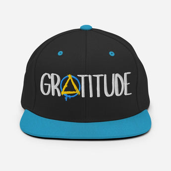 GRATITUDE Classic Snapback Hat – Street Style with Substance - Default Title | Sobervation