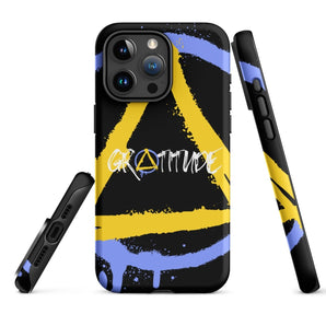 Gratitude Symbol iPhone Tough Case – Recovery Mindfulness Phone Case - Matte / iPhone 15 Pro Max | Sobervation