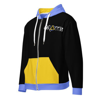 Gratitude Symbol Zip Hoodie – Recovery Mindfulness Apparel - 2XS | Sobervation