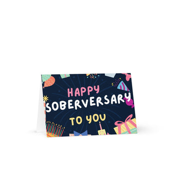 Happy Soberversary Card - Sobriety Anniversary Greeting Card - Default Title | Sobervation