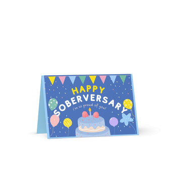 Happy Soberversary Card - Sobriety Milestone Greeting Card - Default Title | Sobervation