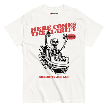 Here Comes the Clarity Unisex Classic Tee - S | Sobervation