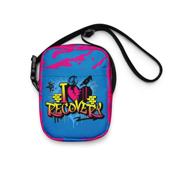 I Heart Recovery Graffiti Crossbody Bag - Water-Resistant Recovery Bag - Default Title | Sobervation
